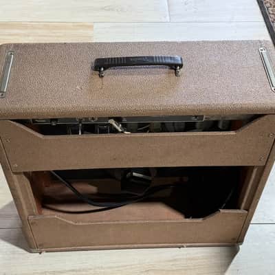 Fender Bandmaster 1960 - ultra rare early Brown Tolex w/factory 3x10's & fabulous tone ! image 6