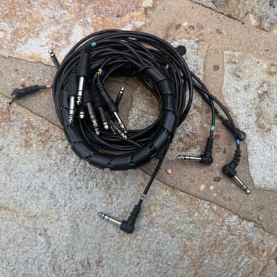 ROLAND NINE (9) PC SNAKE Pack 1/4" Drum Cable Cables for electronic drums SNAKE image 1