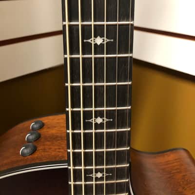Taylor 324ce Baritone-6 LTD Tropical Mahogany Top & Neck, West African Crelicam Ebony Fretboard with Case image 11