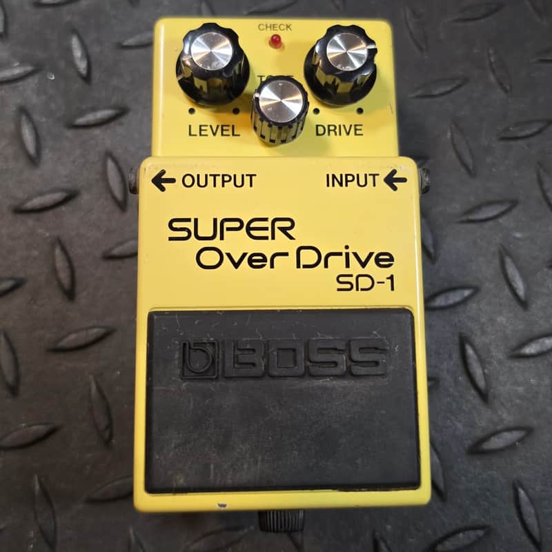 Boss SD-1 Super Overdrive Early MIT Taiwan JRC4558DD Chip ACA Converted to PSA 9vDC Spec image 1