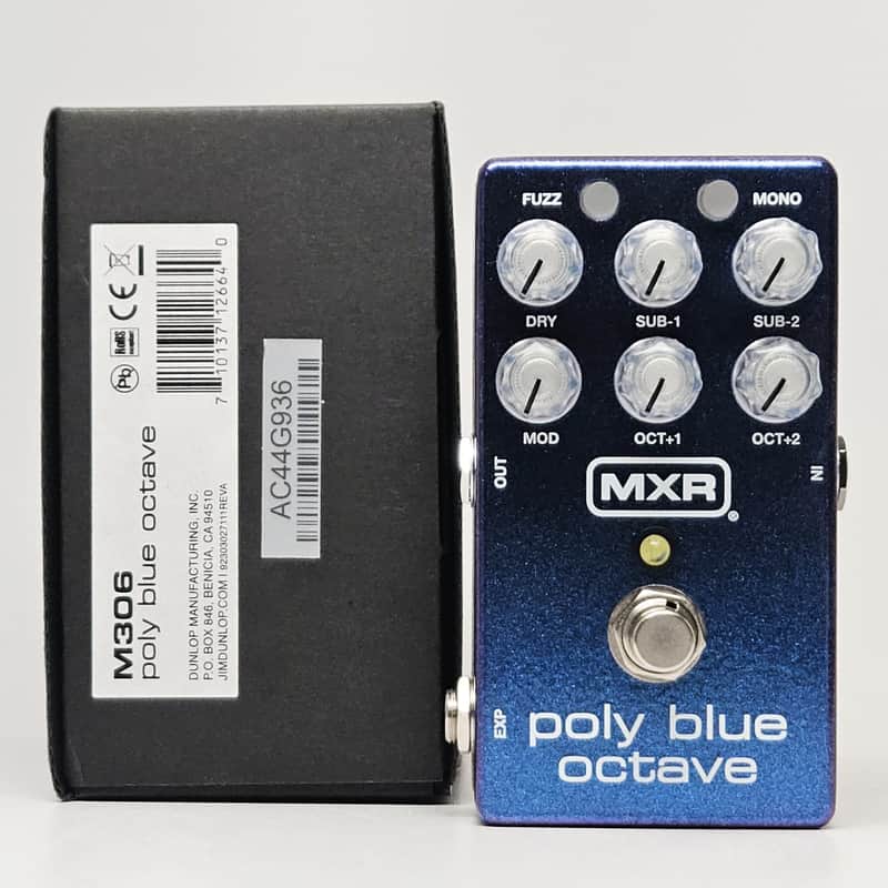 used MXR M306 Poly Blue Octave, Mint Condition with Box! image 1