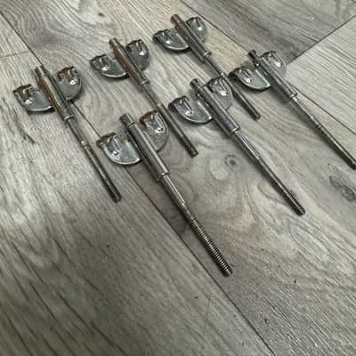 Vintage Premier Bass Drum Tension Rods & Claws Hardware x6 #OM9 image 4