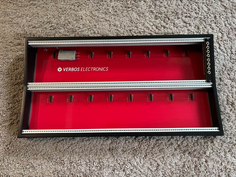 Verbos Electronics Eurorack Case – 6U 104HP Powered Wooden Case - Black image 1