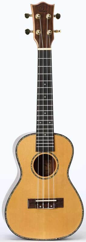 Snail UKC-AR400 Solid Spruce Concert Ukulele, Camphor Burl Laminate image 1