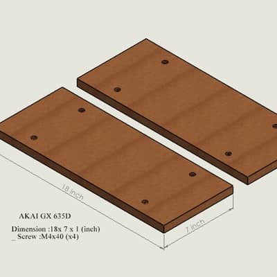 Wood Side Panels for Akai GX-635D Reel to Reel – Flywood – 1Yr WRT image 5