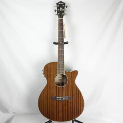 Ibanez AEG12II-NMH Acoustic-Electric Guitar, Natural High Gloss Mahogany (USED) image 1