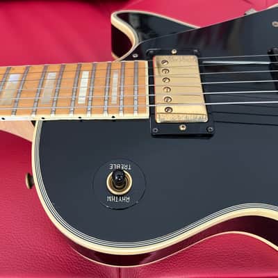 Gibson  Les Paul Custom  1979 maple fretboard fretless wonder Black gold image 11