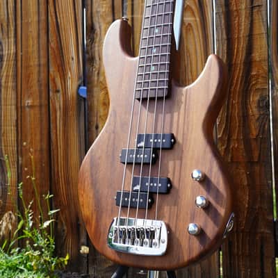 G&L USA Custom Shop Matador-V Monkey Pod 5-String Electric Bass Guitar w/ Black Tolex Case (2025) image 6