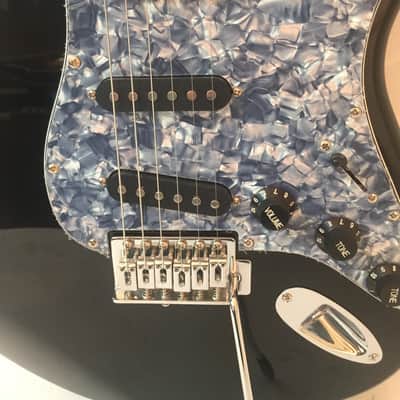 Stadium Stratocaster Electric Guitar-NEW-Black-Quality Hardware-w/Shop Setup image 4