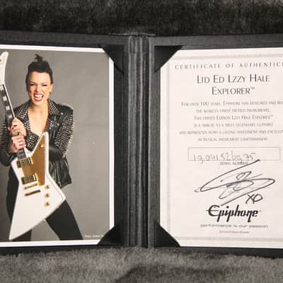 Epiphone Limited Edition Lzzy Hale Signature Explorer - Alpine White - 2nd Hand image 18