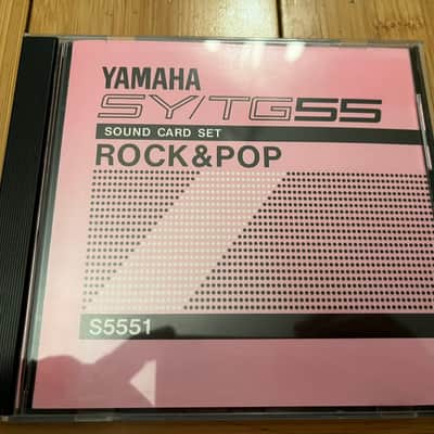 ROCK & POP  Voice and Wave Data Rom Set S5551 - Yamaha TG55 SY55