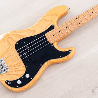 1989 Fender Precision Bass ‘70 Vintage Reissue PB70-700 Natural Ash w/ Case, Japan MIJ Fujigen image 1