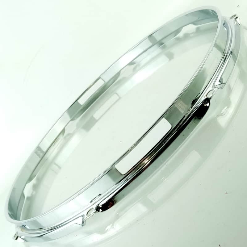 Ludwig 14"1.6mm 8Lug Snare Drum Resonant Rim/Hoop Vintage 70s Acrolite Chrome US image 1