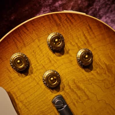 2004 Gibson Custom Shop 1959 Reissue R9 "One Piece Top" HRM Iced Tea Burst, Rare! image 8