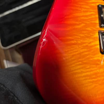 1990's Ibanez MIJ RG770FM Cherry Sunburst w/case image 5