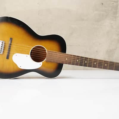 60s Fender F-70-B Uni-Bar Parlor Acoustic Slide Guitar F-1000 w/Soft Case #55890 image 2