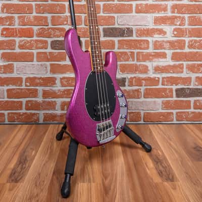 Ernie Ball Music Man Stingray Fuchsia Sparkle 1989 w/Hard Shell Case image 3
