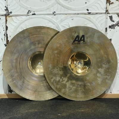 Used Sabian AA Rock Brilliant Hi-Hat Cymbals 14in (1230/1486g) image 2