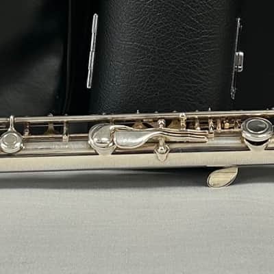 Yamaha YFL-371 Intermediate Flute - Solid Silver Headjoint, Open Hole, Off-set G, B Footjoint w/ Case image 7