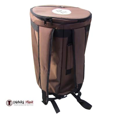 ZAZA - Professional Colorful Doumbek/Darbuka ClassicSize - Bag Carry Case - Premium Nylon Fabric Gig-bag - Brown image 15