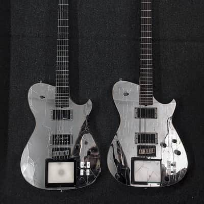 Handmade Custom Matt Bellamy Muse M1d1 Mirror Manson Guitar Replica preloaded W/ X Y Midi pad and Veyz Sustainer 3 mode sustainer features | Free Name Decal On Headstock | DHL Express Included | image 15