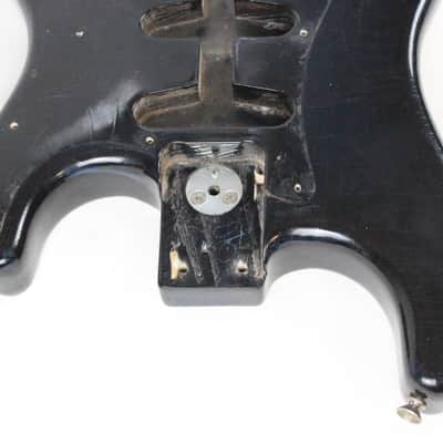 1979 Vintage Fender Stratocaster ~Killer RELIC~ Factory BLACK Ash BODY Strat USA 1970s CBS Era image 8