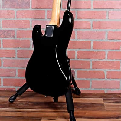 Fender Vintage 1984 Squire P-Bass 32" Medium Scale Made in Japan - Gloss Ebony with Molded Fender Hardshell Case image 10