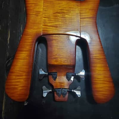 RARE! 70s BUNKER Galaxy Stealth left handed bass w/case image 2