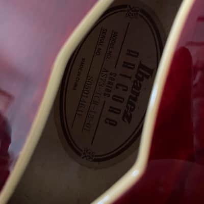 Ibanez AS73-TCR Artcore - Transparent Cherry image 11