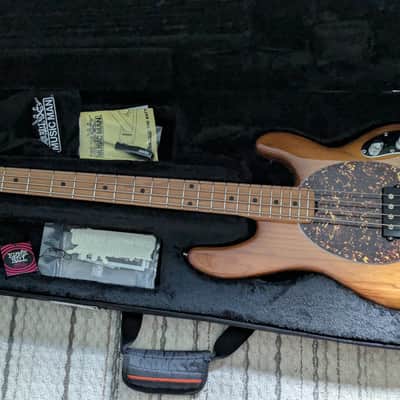 Ernie Ball Music Man StingRay Special 4 H 2024 Hot Honey Roasted Maple Neck Mono Case image 10