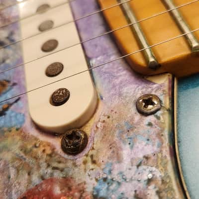 Fender American Standard Stratocaster with Matching Headstock 1995 - Surf Green - Painted Pickguard image 19