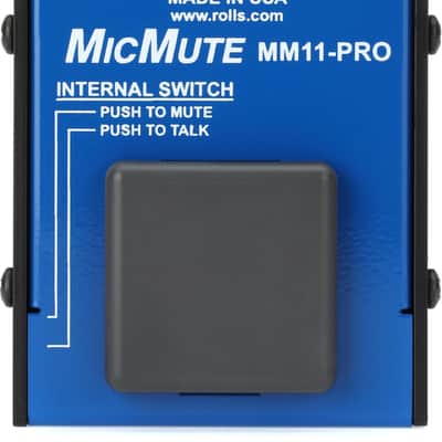 Rolls MM11-Pro MicMute Microphone Mute/Talk Switch image 1