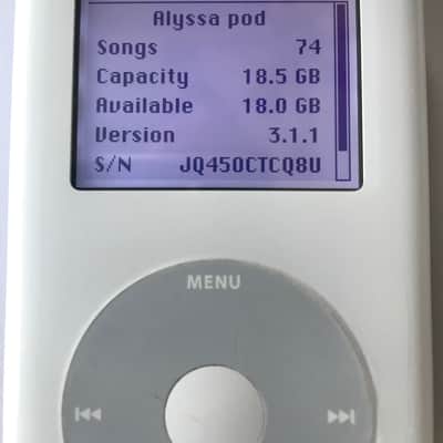 Apple iPod classic 4th Gen A1059 2004 - white image 1