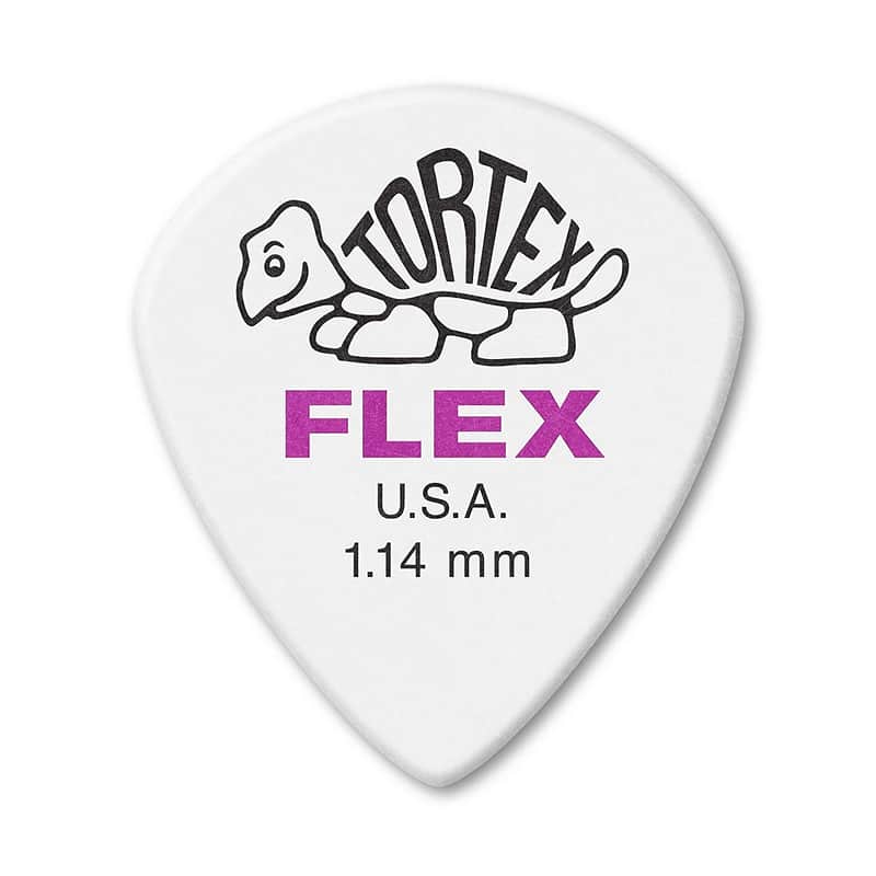Dunlop 466R114 Tortex Flex Jazz III XL 1.14mm Guitar Picks (72-Pack) image 1