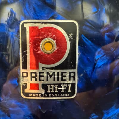 14” x 5,5” Premier 1960s Royal Ace Snare Blue Diamond Pearl image 2