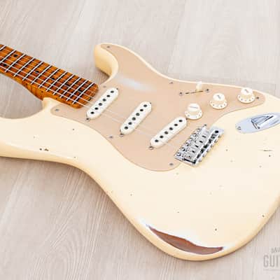 2020 Fender Custom Shop NAMM ‘17 Limited Edition 1956 Stratocaster Roasted Relic White w/ Case, CoA image 8