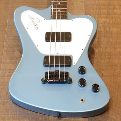 2012 Gibson Non-Reverse Thunderbird 4-String Bass Pelham Blue + COA OHSC image 2