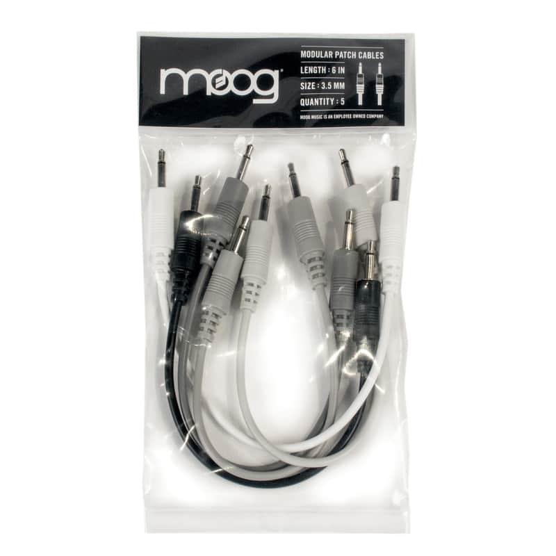 Moog Music Eurorack Modular Patch Cables - 15cm (5 Pack) image 1