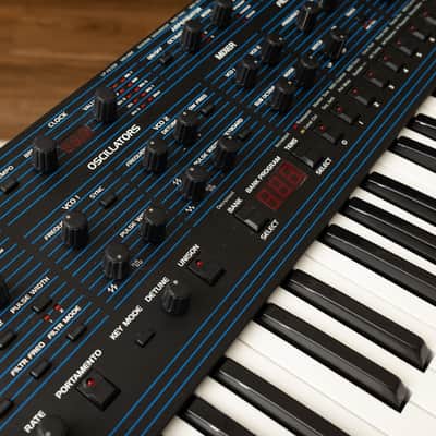 Sequential OB-6 49-Key 6-Voice Polyphonic Synthesizer 2018 - Present - Black with Wood Sides image 6