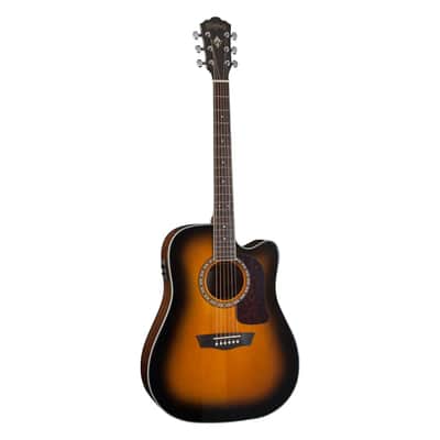 Washburn D10SCE Heritage 10 Acoustic Electric Guitar (Tobacco Burst) *USA Small Business* image 1