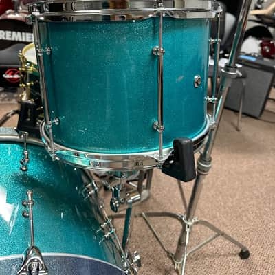 JJRums 3 Piece Drum Set Sizes In Description - Aqua Sparkle image 2