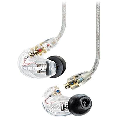 Shure SE215-CL Sound-Isolating In-Ear Stereo Earphones Clear image 1