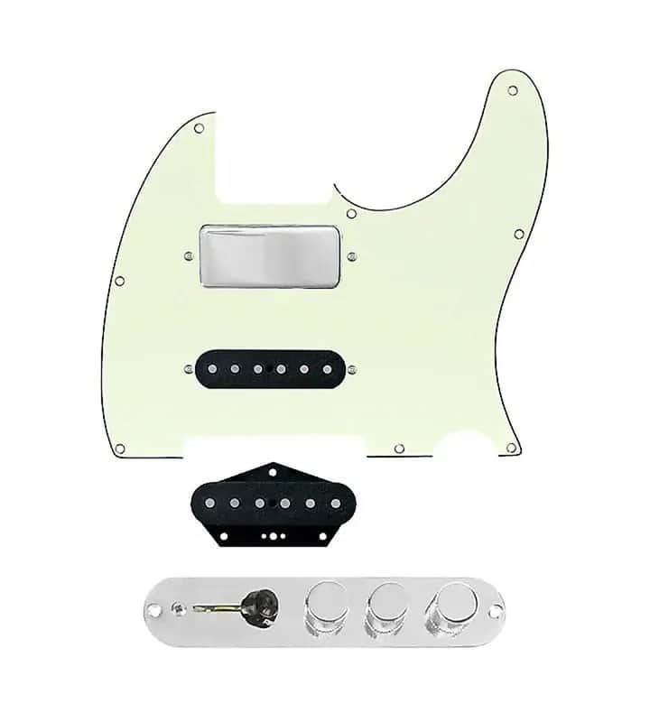 920D Custom Mason Style Nashville Telecaster Tele Loaded 3 way Pickguard Mint Green / Chrome image 1