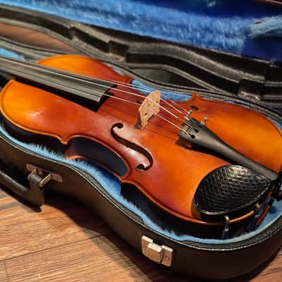 Josef Lorenz Luby (Schonbach) 4/4 Violin – Czechoslovakia w/ Case & Bow image 7