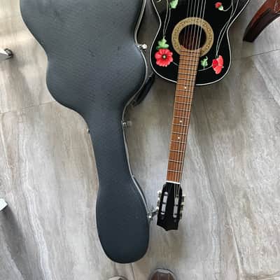 Vintage Classical Guitar mid-1950’s-60’s - Hand Painted Floral Design image 9