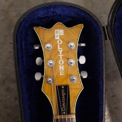 1980 Polytone Contempo G natural/blonde jazz electric guitar, Made in Japan MIJ vintage image 10