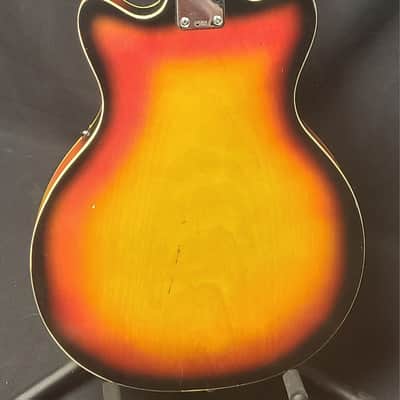 Kawaii Archtop electric Late 1960"s early 1970's - Orange Sunburst image 4