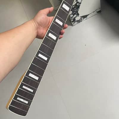 4-string electric bass neck jazz bass stainless steel 20frets yellow Maple guitar neck 34inch hole 18mm Rosewood block inlay nut 38mm image 1