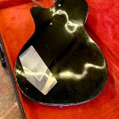 Silvertone 1444 bass guitar c 1960’s Black beauty original vintage USA harmony image 12