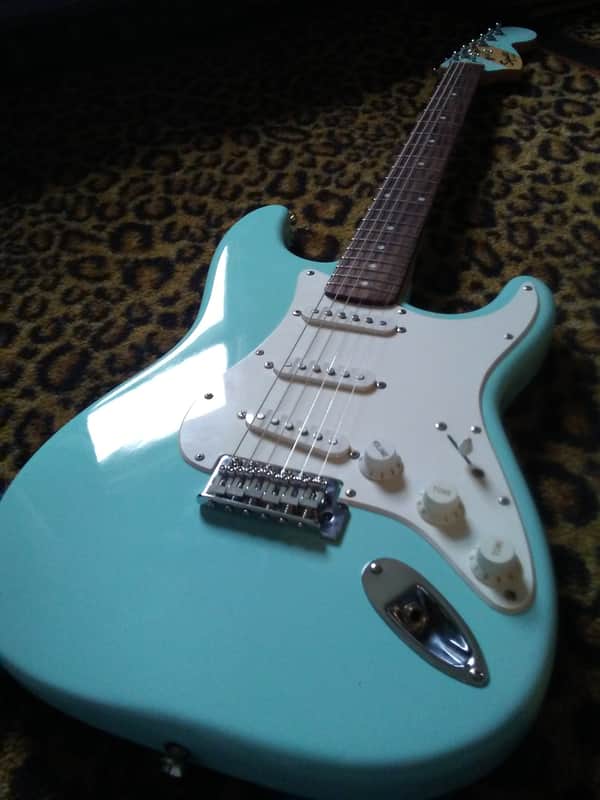 Refinished Squier Stratocaster, Matching Headstock image 1